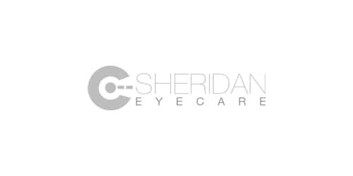 Sheridan eyecare logo with a white background, showcasing professional web design and SEO expertise in Coral Springs and New York City.