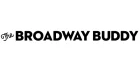 Logo with the words "The BROADWAY BUDDY" in bold black letters on a white background.